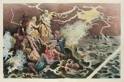 The Russian deluge by Carl Hassmann, 1905 — digital art print download