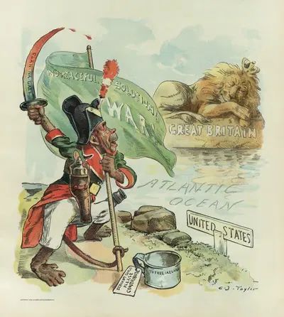 The irrepressible conflict by Charles Jay Taylor, 1895 — digital art print download