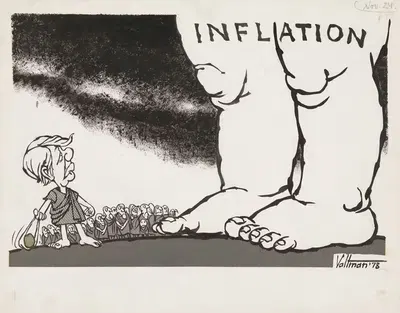 Инфляция by Эдмунд Зигфрид Вальтман, 1978 — digital art print download