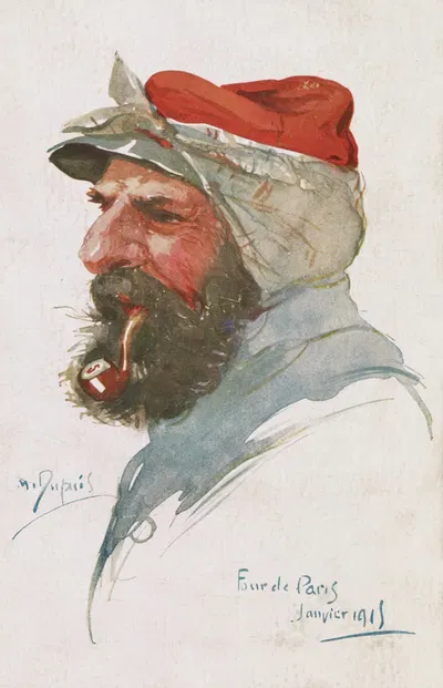 Четыре Парижа by Эмиль Дюпюи, 1915 — digital art print download
