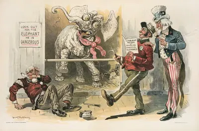 Трудное животное для управления by Фрэнк Марион Хатчинс, 1895 — digital art print download