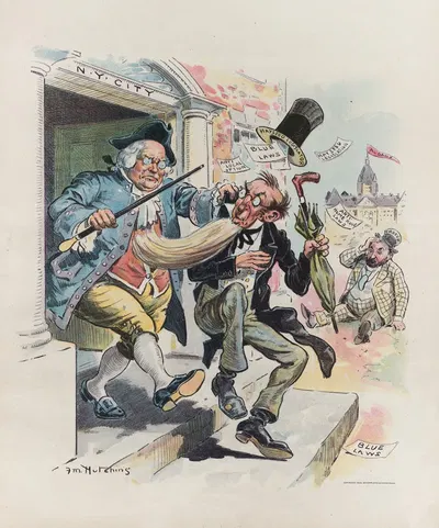 Father Knickerbocker's next job by Frank Marion Hutchins, 1895 — digital art print download
