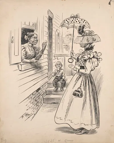 Sowing dissension by Frederick Burr Opper, 1897 — digital art print download