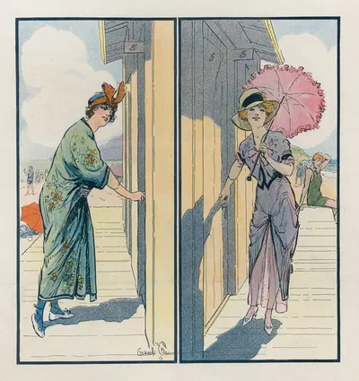 Going in – to dress — coming out – dressed by Gordon Grant, 1913 — digital art print download