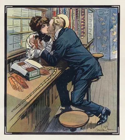 Shoplifting by Gordon Grant, 1910 — digital art print download