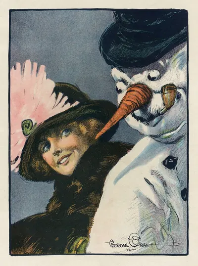 The flirt by Gordon Grant, 1912 — digital art print download