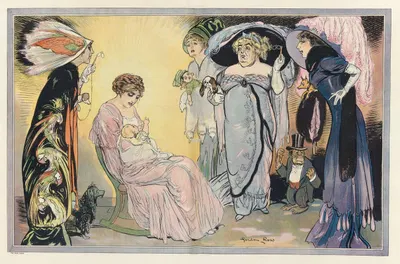 A mother! How odd! by Gordon Ross, 1910 — digital art print download