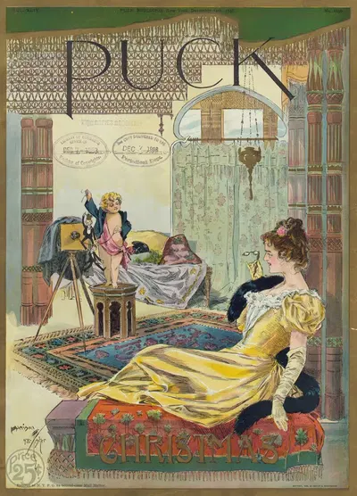 Пак Рождество by Харрисон Фишер, 1898 — digital art print download