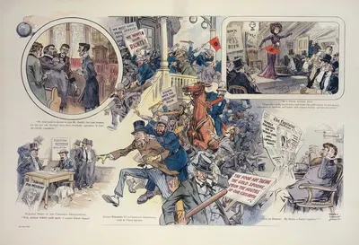 In the coming era of socialism by Harry Grant Dart, 1908 — digital art print download
