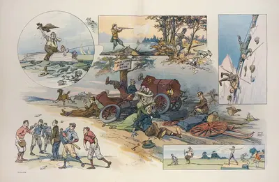 Wreckreation by Harry Grant Dart, 1908 — digital art print download