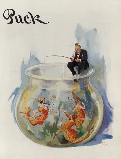 Золотая рыбка by Генри Майер, 1914 — digital art print download