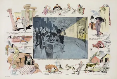 В кино by Генри Майер, 1914 — digital art print download