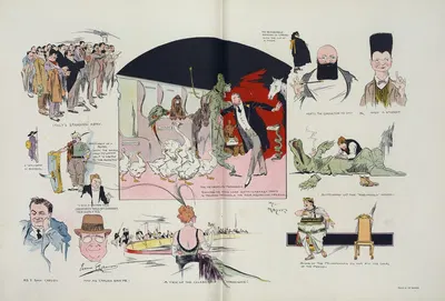 Сцены и закулисье в Метрополитен-опера by Генри Майер, 1915 — digital art print download