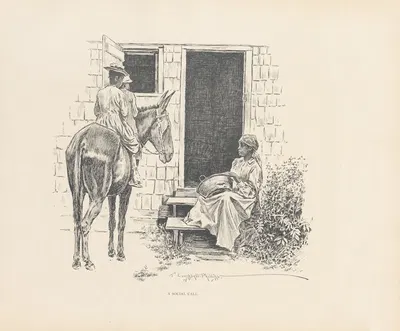 A social call by J. Campbell Phillips, 1899 — digital art print download