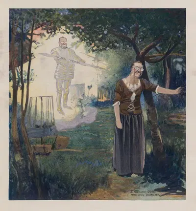 Видение Жанны д'Арк by Дж. Норман Линд, 1912 — digital art print download