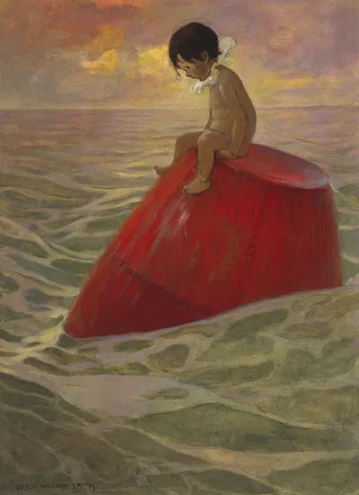 Том сидел на буйке долгие дни by Джесси Уилкокс Смит, 1916 — digital art print download
