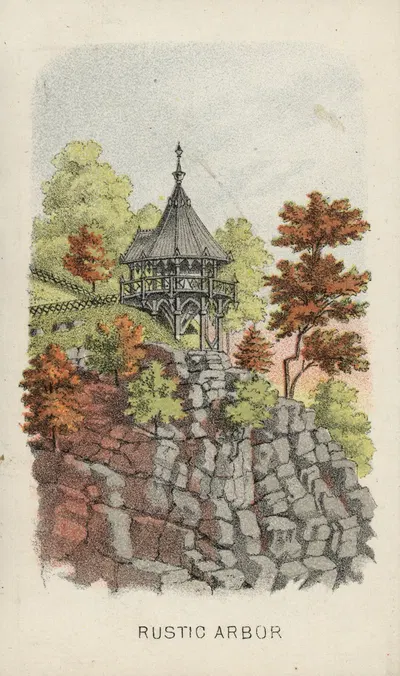 Рустикальная беседка by Джон С. Синклер, 1870 — digital art print download