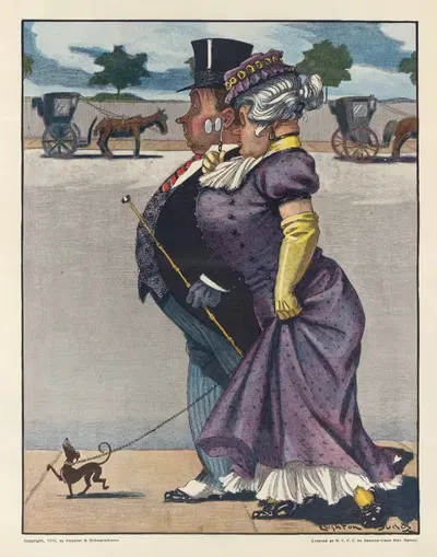 Говядина по-модному by Лейтон Бадд, 1910 — digital art print download