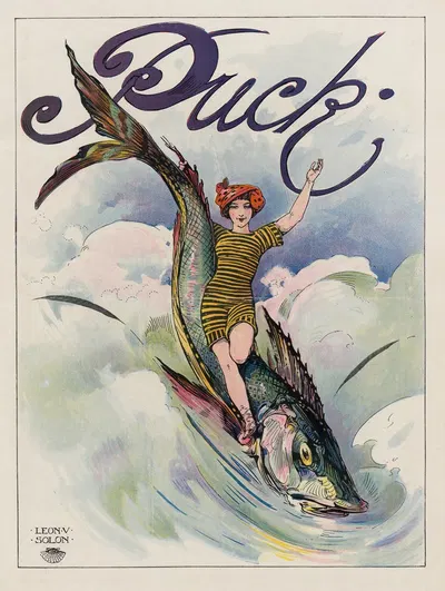 Служанка летнего прибоя by Леон-Виктор Солон, 1911 — digital art print download