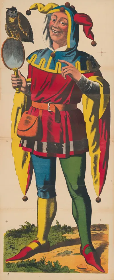 Фигура карнавала, одетая как Тиль Уленшпигель by Рене Акерманн, 1906-1918 — digital art print download