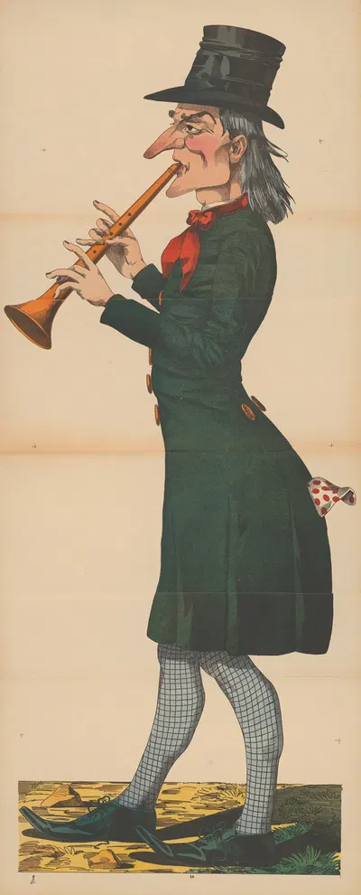 Игрок на флейте by Рене Акерманн, 1906-1918 — digital art print download