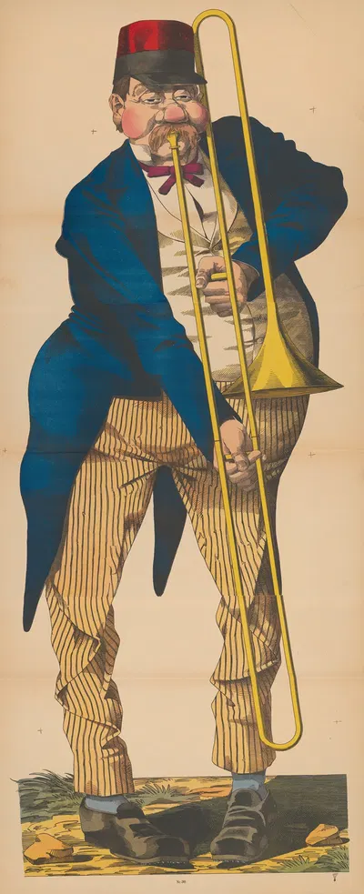 Игрок на тромбоне by Рене Акерманн, 1906-1918 — digital art print download
