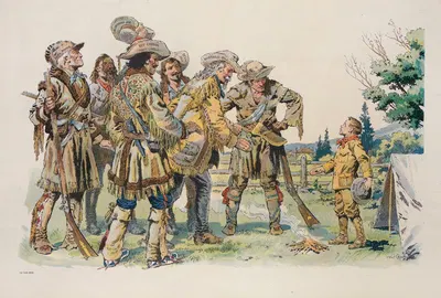 Новый разведчик на старой тропе by Уилл Кроуфорд, 1912 — digital art print download
