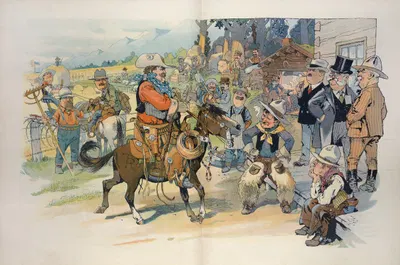 Завоевание Запада by Уилл Кроуфорд, 1908 — digital art print download