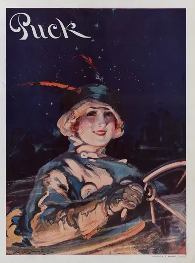 A self-starter by William Barribal, 1914 — digital art print download