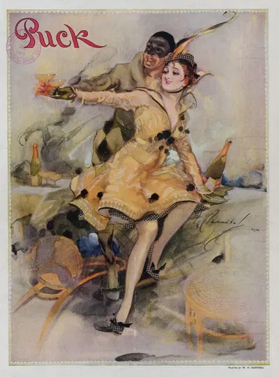 Дни хитрой собаки by Уильям Баррибал, 1914 — digital art print download