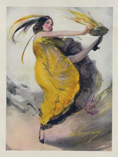 Хит вечера by Уильям Баррибал, 1913 — digital art print download