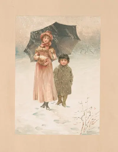 В январе by Уильям Лэдд Тейлор, 1888 — digital art print download
