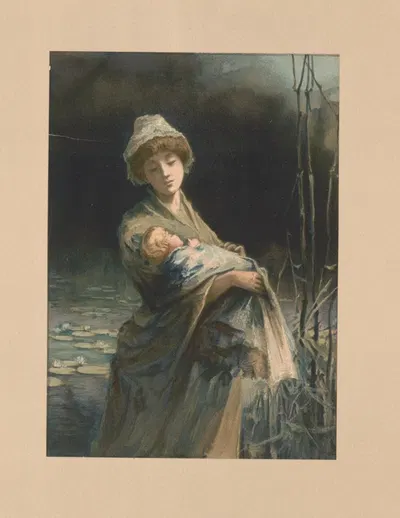 В июле by Уильям Лэдд Тейлор, 1888 — digital art print download