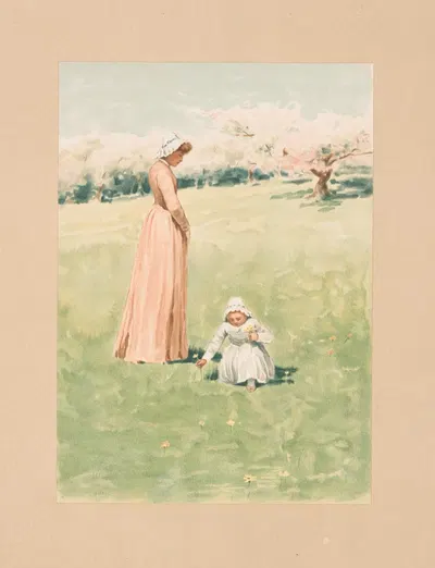В мае by Уильям Лэдд Тейлор, 1888 — digital art print download
