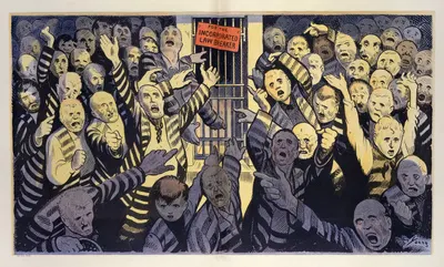 'Заполните эту камеру!' by Арт Янг, 1908 — digital art print download