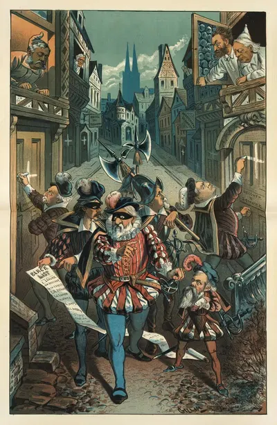 'The soul of Blaine' still on the rampage by Bernhard Gillam, 1885 — digital art print download