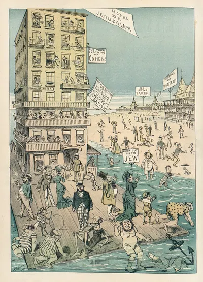 A hint to the Hebrews – how they may make themselves independent of the watering place hotels by Frederick Burr Opper, 1881…