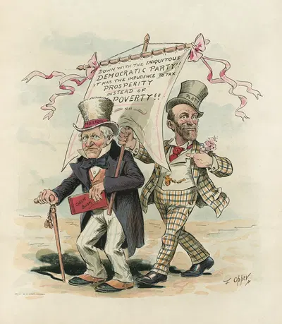 New York's Republican 'standard-bearer' by Frederick Burr Opper, 1894 — digital art print download