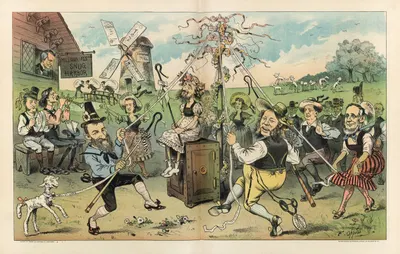 The monopolists' may-pole by Frederick Burr Opper, 1885 — digital art print download