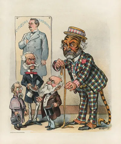 The old guard to the front by Frederick Burr Opper, 1897 — digital art print download