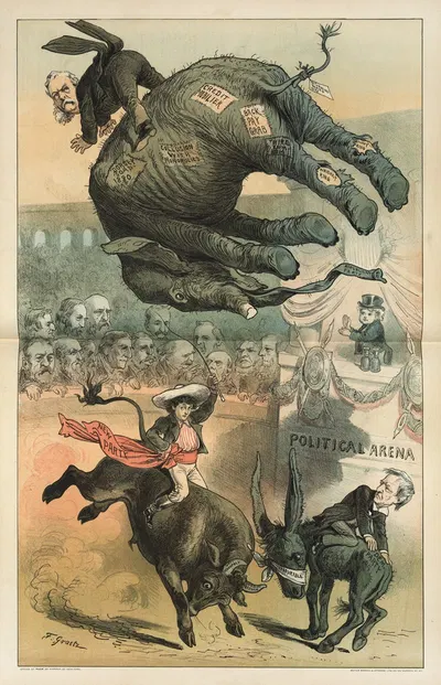 A new bull in the ring by Friedrich Graetz, 1882 — digital art print download