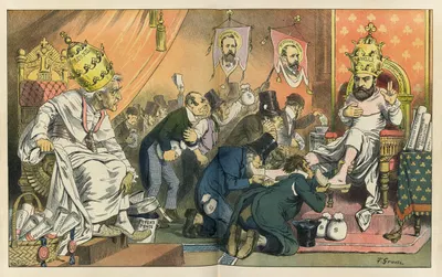 Boycotting the Pope by Friedrich Graetz, 1883 — digital art print download