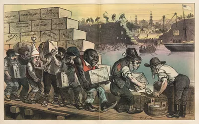 Анти-китайская стена by Фридрих Грец, 1882 — digital art print download