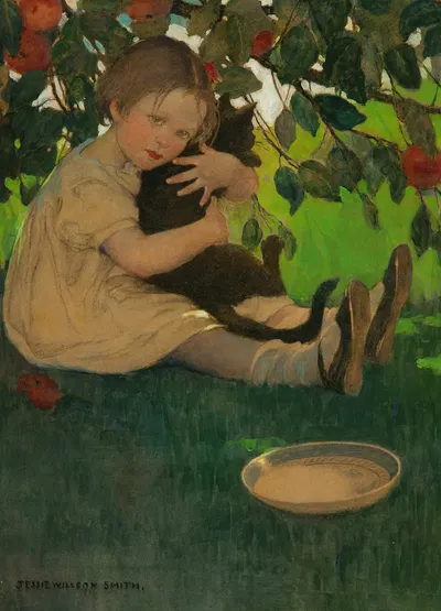 Детская книга старых стихов, интерьер книги by Джесси Уилкокс Смит, 1910 — digital art print download