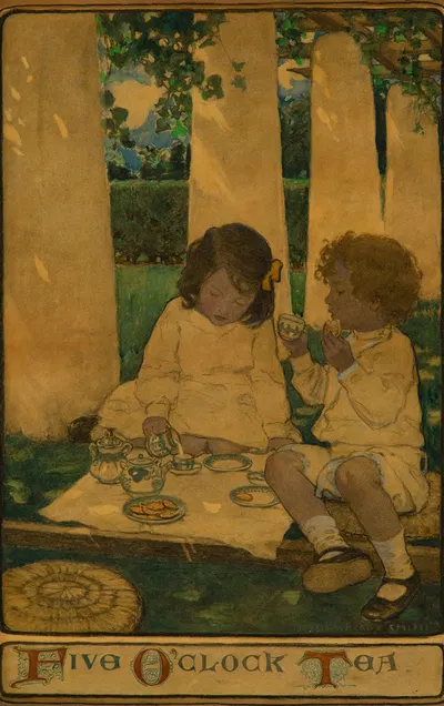 Чай в пять часов by Джесси Уилкокс Смит, 1903 — digital art print download