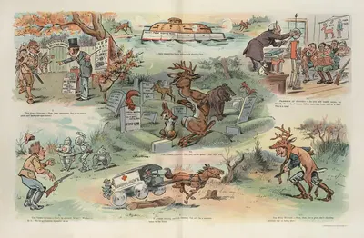 На счастливых охотничьих угодьях by Джон Самуэль Паг, 1902 — digital art print download