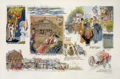 Альбом эскизов в Ньюпорте by Рэймонд Кроуфорд Юэр, 1914 — digital art print download