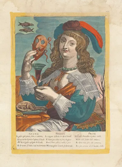 Gusto – Febraro – Pesce by Alessandro Temini, 1600-1699 — digital art print download