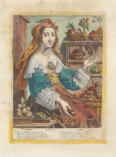 Ира – Сентябрь – Весы by Алессандро Темини, 1600-1699 — digital art print download