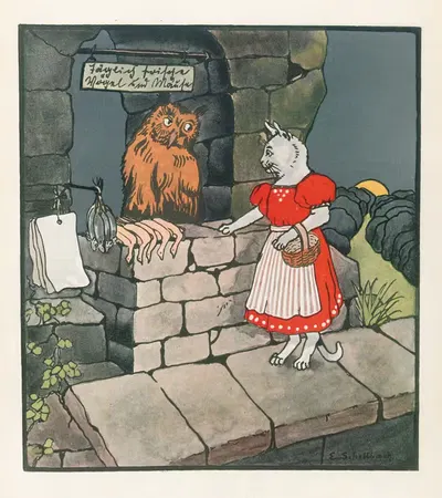 Комические совы Pl.01 by Элизабет Шеллбах, 1909 — digital art print download